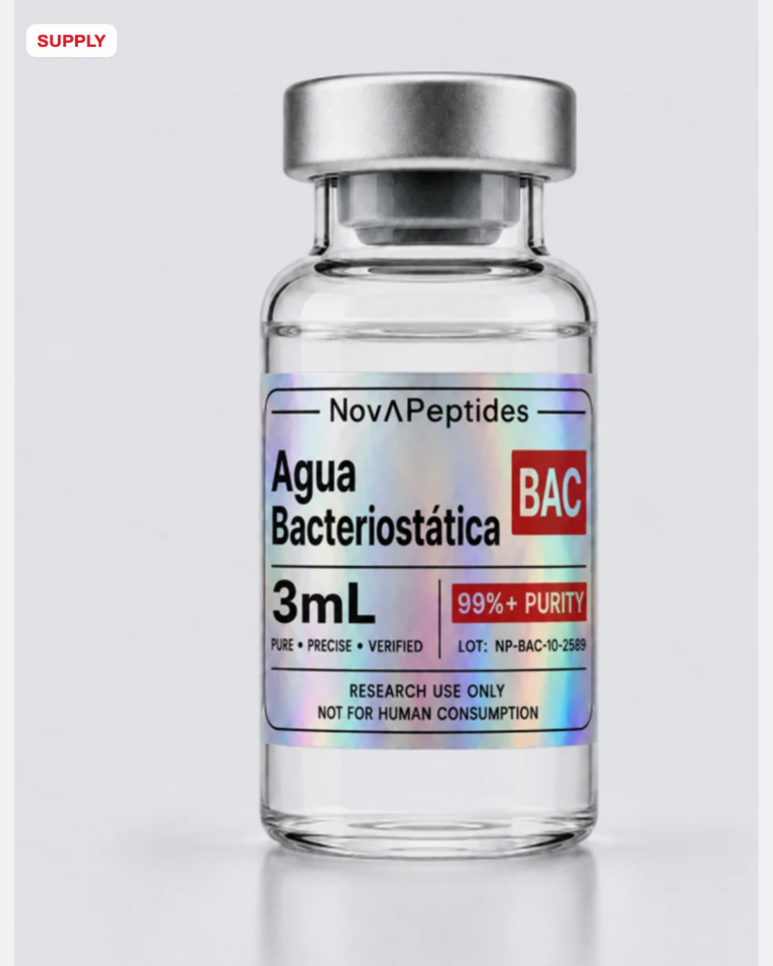 Agua Bacteriostática 3mL
