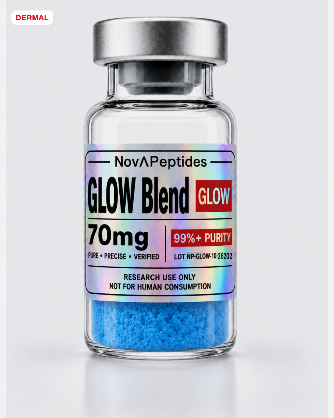 Vial de GLOW Blend Nova Peptides