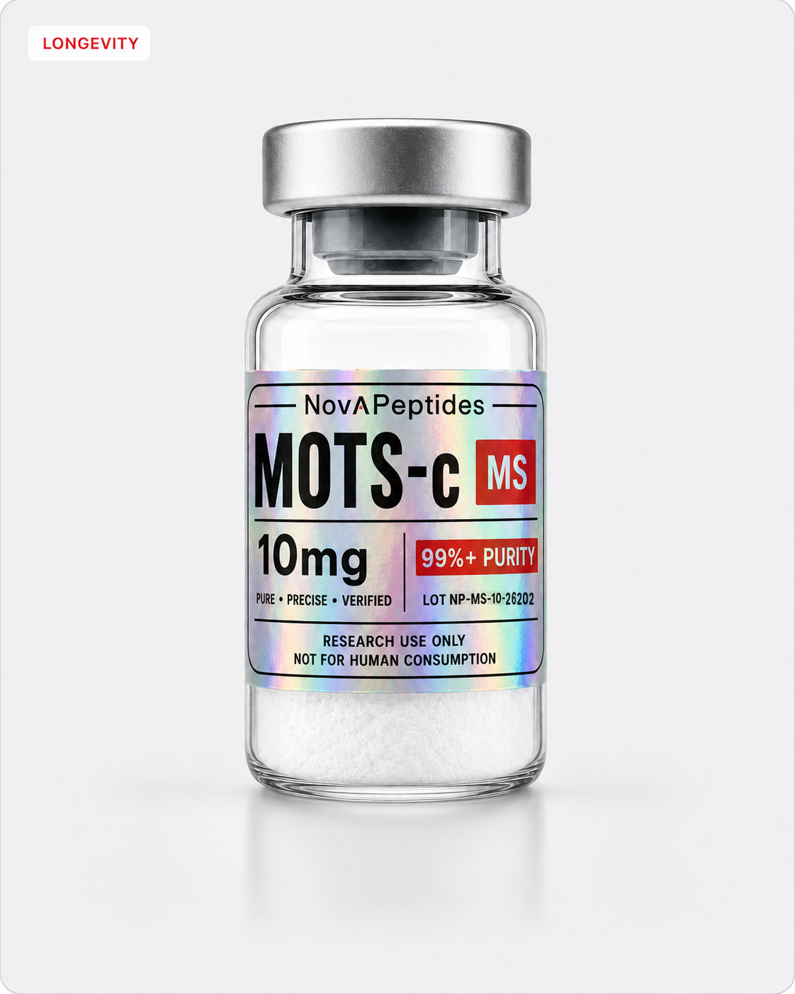 Vial de MOTS-c 10 mg Nova Peptides