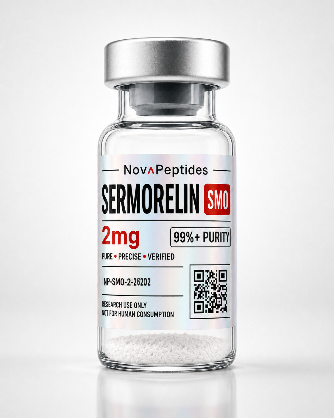 Vial de Sermorelina 2 mg Nova Peptides